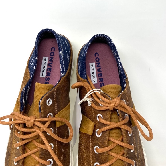 💖MEGA SALE💖Converse Jack Purcell Vantage Crush   Brown Leather Men’s  172932C - Picture 5 of 11